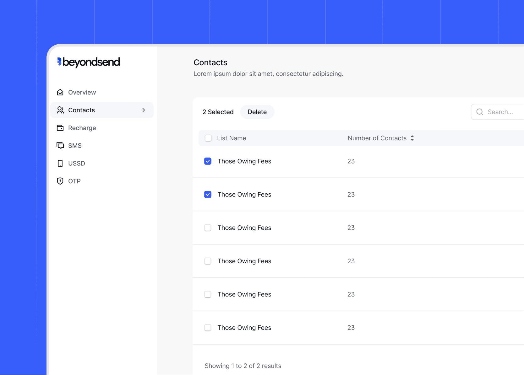 BeyondSend — SMS, USSD & OTP Made Easy